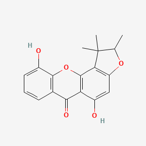 molecular formula C18H16O5 B1251620 Pancixanthone B 