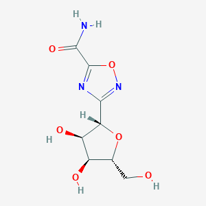 molecular formula C8H11N3O6 B1251621 3-(beta-D-Ribofuranosyl)-1,2,4-oxadiazole-5-carboxamide 