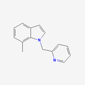 molecular formula C15H14N2 B12516231 7-Methyl-1-(pyridin-2-ylmethyl)-1H-indole 