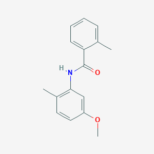 molecular formula C16H17NO2 B12516255 N-(5-methoxy-2-methylphenyl)-2-methylbenzamide CAS No. 712298-98-1