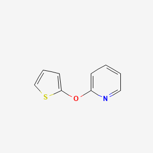 molecular formula C9H7NOS B12516294 2-(Thiophen-2-yloxy)pyridine 