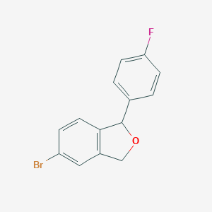 B125163 5-Bromo-1-(4-fluorophenyl)-1,3-dihydroisobenzofuran CAS No. 64169-66-0