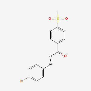molecular formula C16H13BrO3S B12516332 3-(4-Bromophenyl)-1-[4-(methanesulfonyl)phenyl]prop-2-en-1-one CAS No. 819792-61-5