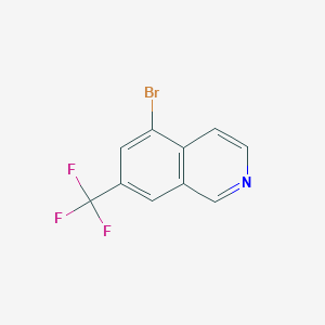 molecular formula C10H5BrF3N B12516343 5-Bromo-7-(trifluoromethyl)isoquinoline 
