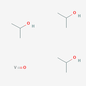 molecular formula C9H24O4V B12516357 Tris(isopropyl alcohol); vanadium monoxide 