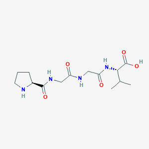 molecular formula C14H24N4O5 B12516370 L-Prolylglycylglycyl-L-valine CAS No. 742068-41-3