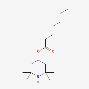 molecular formula C16H31NO2 B1251638 Heptanoic acid (2,2,6,6-tetramethyl-4-piperidinyl) ester 