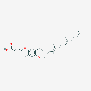 molecular formula C33H50O4 B1251639 6-O-carboxypropyl-alpha-tocotrienol 