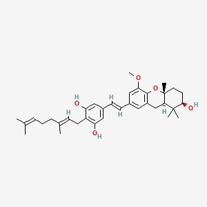 molecular formula C35H46O5 B1251640 3-Dexyschweinfurthin B 