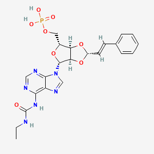 molecular formula C22H25N6O8P B1251641 Regrelor CAS No. 787548-03-2