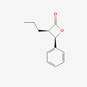 molecular formula C12H14O2 B12516413 (3R,4R)-4-phenyl-3-propyloxetan-2-one CAS No. 652150-97-5