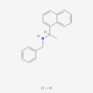 molecular formula C19H20ClN B12516437 Benzyl[1-(naphthalen-1-yl)ethyl]amine hydrochloride 