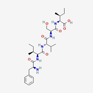 molecular formula C29H47N5O7 B12516440 L-Isoleucine, L-phenylalanyl-L-isoleucyl-L-valyl-L-seryl- CAS No. 652150-84-0