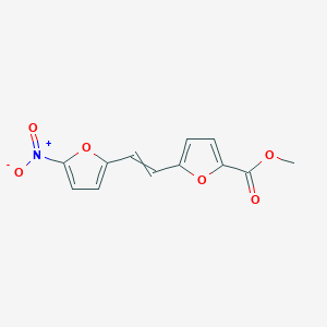 molecular formula C12H9NO6 B12516441 Methyl 5-[2-(5-nitrofuran-2-yl)ethenyl]furan-2-carboxylate 
