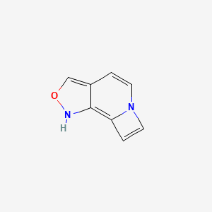 molecular formula C8H6N2O B12516465 1H-Azeto[1,2-a][1,2]oxazolo[3,4-c]pyridine CAS No. 753021-62-4