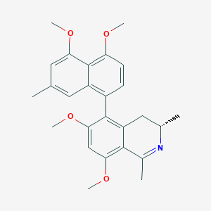 molecular formula C26H29NO4 B1251651 ancistrotanzanine B 