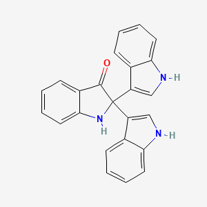 molecular formula C24H17N3O B1251653 2,2-Bis(3'-indolyl)indoxyl 