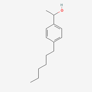 molecular formula C14H22O B12516548 1-(4-Hexylphenyl)ethan-1-ol 