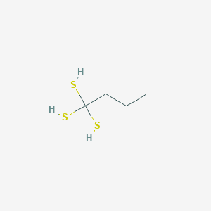 molecular formula C4H10S3 B12516604 Butane-1,1,1-trithiol CAS No. 676321-03-2