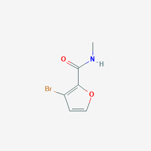 molecular formula C6H6BrNO2 B12516637 N-Methyl-3-bromofuran-2-carboxamide 