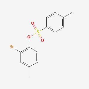 molecular formula C14H13BrO3S B12516663 2-Bromo-4-methylphenyl 4-methylbenzenesulfonate 