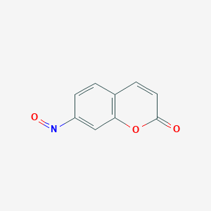 molecular formula C9H5NO3 B12516695 7-Nitroso-2H-1-benzopyran-2-one CAS No. 678159-66-5