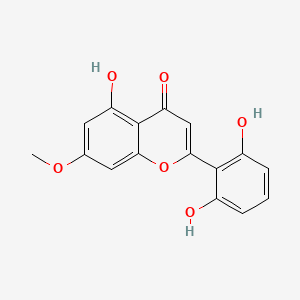 molecular formula C16H12O6 B1251670 5,2',6'-三羟基-7-甲氧基黄酮 