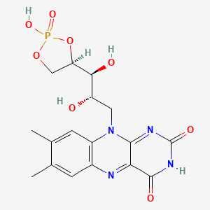 molecular formula C17H19N4O8P B1251671 Riboflavin cyclic-4',5'-phosphate 