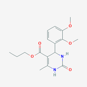 molecular formula C17H22N2O5 B12516719 propyl 4-(2,3-dimethoxyphenyl)-6-methyl-2-oxo-3,4-dihydro-1H-pyrimidine-5-carboxylate 