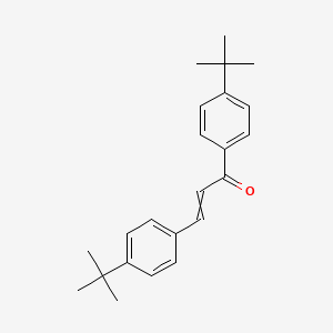 molecular formula C23H28O B12516747 2-Propen-1-one, 1,3-bis[4-(1,1-dimethylethyl)phenyl]- CAS No. 796988-73-3
