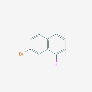 molecular formula C10H6BrI B12516773 7-Bromo-1-iodonaphthalene 