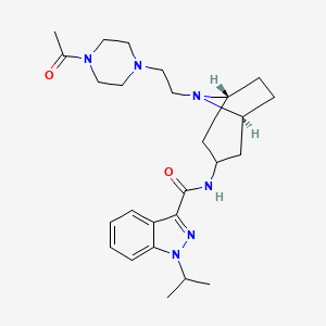 molecular formula C26H38N6O2 B1251680 Unii-0ZN0AQ6sbv CAS No. 863248-59-3