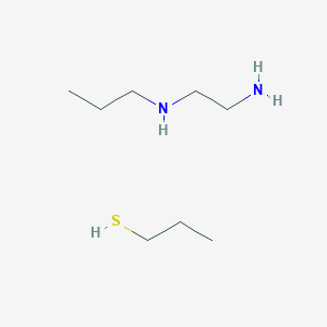 molecular formula C8H22N2S B12516859 propane-1-thiol;N'-propylethane-1,2-diamine CAS No. 651331-00-9