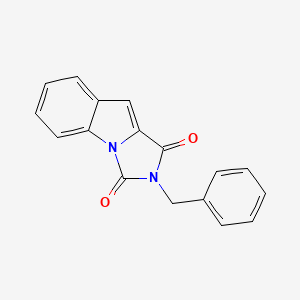 molecular formula C17H12N2O2 B12516867 1H-Imidazo[1,5-a]indole-1,3(2H)-dione, 2-(phenylmethyl)- CAS No. 820964-18-9