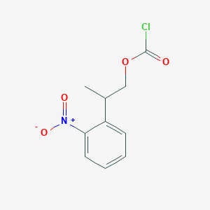 molecular formula C10H10ClNO4 B1251687 2-(2-nitrophenyl)propyl Chloroformate 