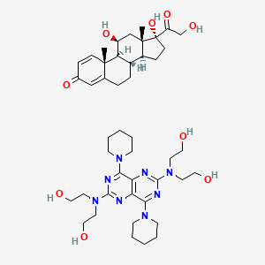 molecular formula C45H68N8O9 B1251688 Dipyridamole and prednisolone combination CAS No. 849333-19-3