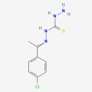 molecular formula C9H11ClN4S B12516919 N'-[1-(4-Chlorophenyl)ethylidene]hydrazinecarbothiohydrazide CAS No. 796972-39-9