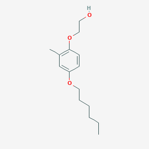 molecular formula C15H24O3 B12516968 2-[4-(Hexyloxy)-2-methylphenoxy]ethan-1-ol CAS No. 685888-20-4