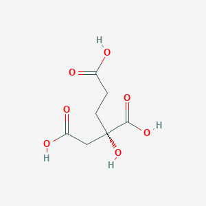 molecular formula C7H10O7 B1251698 (S)-2-Hydroxybutane-1,2,4-tricarboxylic acid 