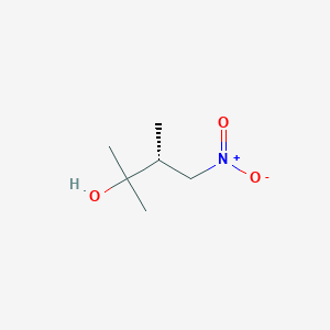 molecular formula C6H13NO3 B12517012 (3R)-2,3-dimethyl-4-nitrobutan-2-ol CAS No. 799812-09-2