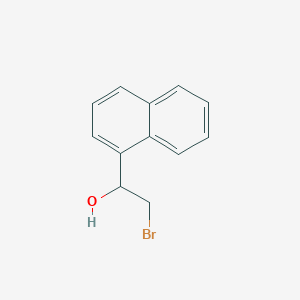 molecular formula C12H11BrO B12517065 2-Bromo-1-(naphthalen-1-yl)ethan-1-ol CAS No. 62222-39-3