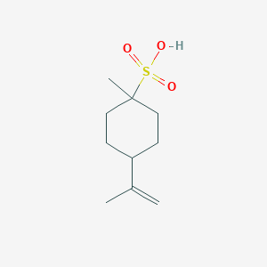 molecular formula C10H18O3S B12517069 1-Methyl-4-(prop-1-en-2-yl)cyclohexane-1-sulfonic acid CAS No. 805184-60-5
