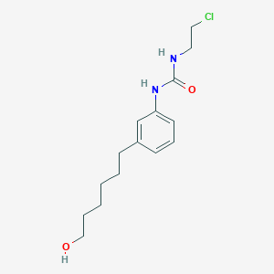 molecular formula C15H23ClN2O2 B12517075 N-(2-Chloroethyl)-N'-[3-(6-hydroxyhexyl)phenyl]urea CAS No. 803729-73-9