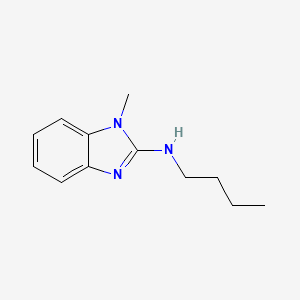 molecular formula C12H17N3 B12517095 N-Butyl-1-methyl-1H-benzo[d]imidazol-2-amine 