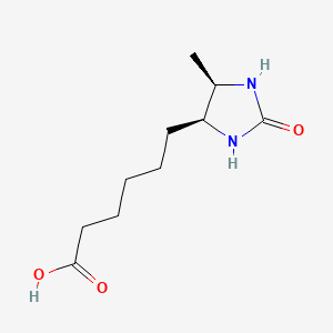 molecular formula C10H18N2O3 B1251712 Desthiobiotin, (-)- CAS No. 168252-18-4