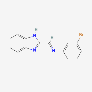 molecular formula C14H10BrN3 B12517129 N-[(2H-Benzimidazol-2-ylidene)methyl]-3-bromoaniline CAS No. 819858-09-8