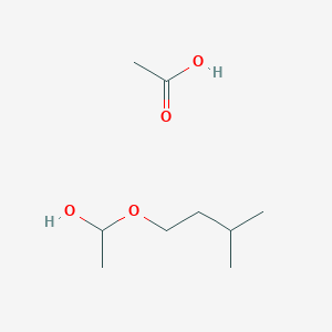 molecular formula C9H20O4 B12517141 Acetic acid;1-(3-methylbutoxy)ethanol CAS No. 730977-98-7