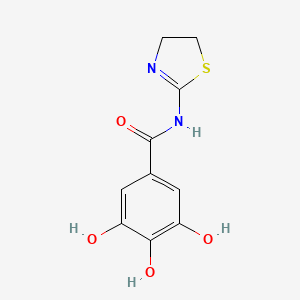 molecular formula C10H10N2O4S B12517208 N-(4,5-Dihydro-1,3-thiazol-2-yl)-3,4,5-trihydroxybenzamide CAS No. 692752-51-5