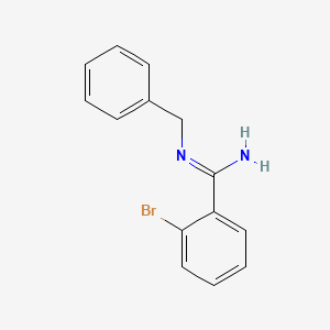molecular formula C14H13BrN2 B12517227 N-Benzyl-2-bromobenzenecarboximidamide 