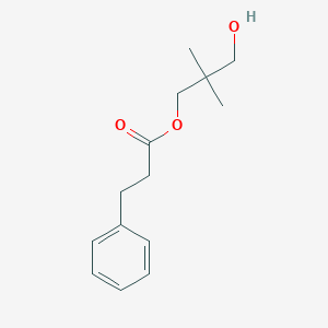 molecular formula C14H20O3 B12517241 3-Hydroxy-2,2-dimethylpropyl 3-phenylpropanoate CAS No. 652161-31-4